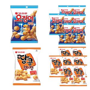 오리온 오징어땅콩 98g 땅콩강정 80g 각 8개씩 (총16개)