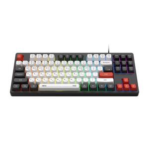 앱코 MK87 저소음 텐키리스 멤브레인 게이밍 키보드 블랙