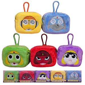 개구리중사 케로로 소형 멀티 인형 파우치 8cm 기로로 타마마 쿠루루 도로로 애착 동물 개구리 산리오