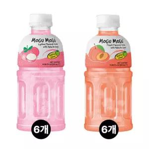 모구모구 복숭아 6 + 리치 6 총 320ml x 12페트