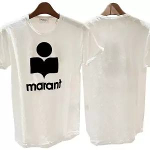 [명품] 24SS 에뚜왈 KOLDI 린넨 블랙 로고 반팔티 화이트 TS0004FA A1N09E 20WH