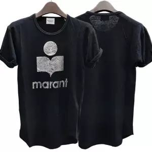 [명품] 24SS 에뚜왈 KOLDI 린넨 실버 로고 반팔티 블랙 TS0004FA A1N10E 01BK