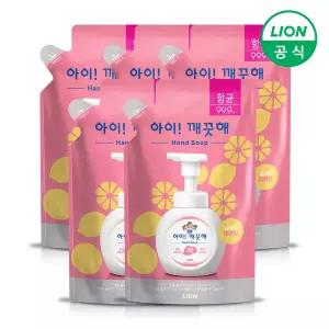 아이깨끗해 핸드워시 리필 200ml x 5개 (순/레몬/청포도 택1)