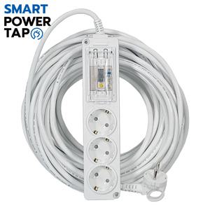 스마트파워탭 배선차단 4000W 고용량 멀티탭 3구 10M 15M 20M 누전차단 에어컨 전기 난로 멀티 콘센트