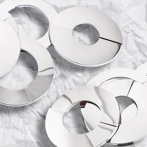 NO1 분할 배관 커버 소형 에어컨 호스 스텐 덮개 구멍 마감 접착식 파이프 마개