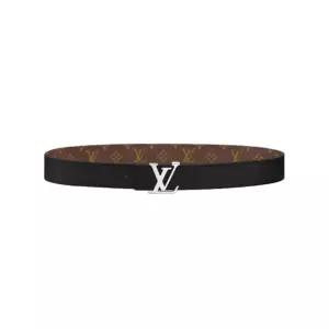 [명품] 이니셜 40mm 리버시블 벨트 샤이니 실버 M9821