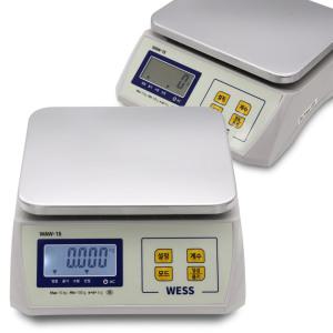 웨스 3kg 계량 충전식 전자저울 아답터제공 업소용 산업용 주방 저울 WAW