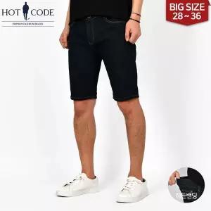 [하프클럽/핫코드]남자 여름 5부바지 테슬 블루 청 반바지 HC9584