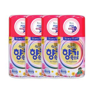 산도깨비 향기속으로 자동분사기 커피향 리필캔 290ml 4개