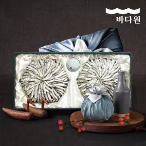 바다원 [명절선물세트] 수안요 청자 당초문 귀족멸치 세트