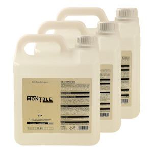 몽블 주방세제 대용량 리필형 4L x 3개 오렌지향