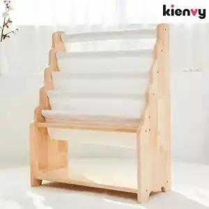 [텐바이텐]키앤비 원목 전면 4단 책장