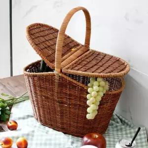 [텐바이텐]라탄 펀 양쪽 오픈형 피크닉 바구니