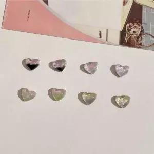 [셀러허브]여자 투컬러 마블하트 마그네틱 피어싱 (S18990518)