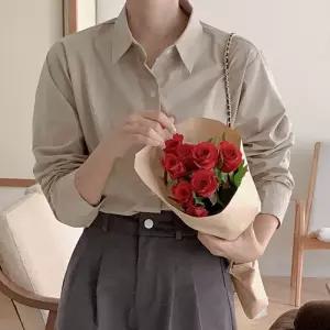 [코코블랑] 크럼블 데일리 크롭 셔츠