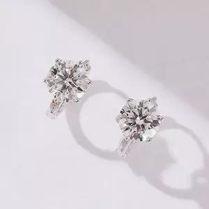 [도로시] 18k 클라라 랩 다이아몬드 총1캐럿 링귀걸이(5부*2개)+IGI 감정서