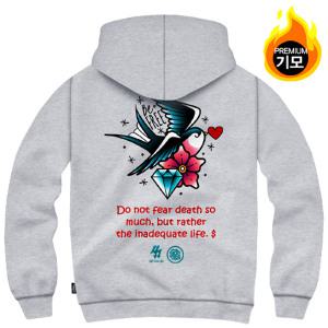 간쓰리 해피번들 국내생산 기모 후드티