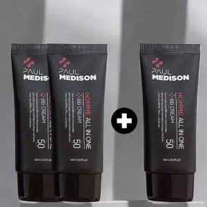 [2+1] 폴메디슨 옴므 올인원 비비크림 자연스러운 톤 60ml 3개 SPF50+