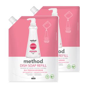 메소드 주방세제 리필 1L_핑크, 2개
