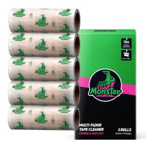 몬스터 돌돌이 밀대 테이프 클리너 먼지제거 바닥클리너 바닥청소 초강력 이지컷팅 리필5개