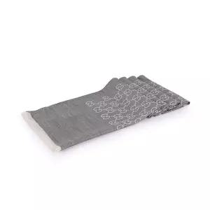 [구찌] GG 자카드 울 실크 투톤 스카프 그레이 실버 165904 3G646 1400