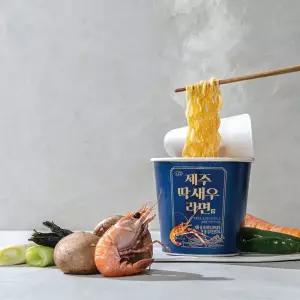 [제철진미] 한올레 제주 오리지널 로스팅 딱새우 컵라면 68g 1박스 (12개입)