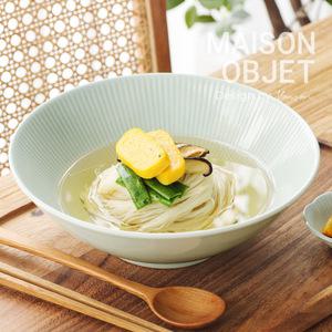 윤도자기 청아 도자기 넓은면기