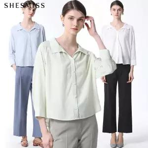 [쉬즈미스][쉬즈미스(SHESMISS)] 카라넥 셔츠 (택가격 178000원)