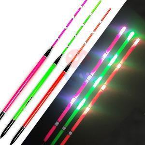 주야겸용 고휘도 LED 전자 막대찌 바다 양어장 전자찌 낚시 슬림찌 비자립 4점등