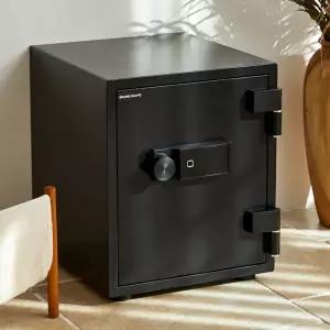 범일금고 TOF104A 지문인식 내화금고 62kg 가정 사무용 저전압알림 서랍 선반