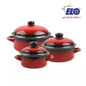 ELO 빨강법랑 3종 일반형 14cm+18cm+24cm