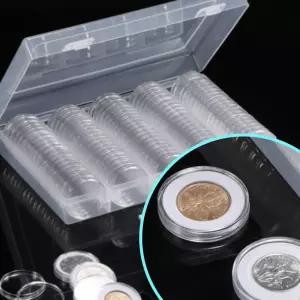 동전 코인 보관함 케이스 수집용상자 기념주화 희귀 홀더 취미 화폐 기념 토큰 박스 진열대 모으는 컬렉션