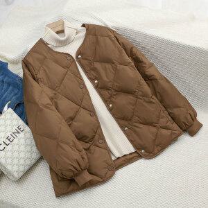 라운드넥 데일리 점퍼 경량패딩 남녀공용 누빔잠바 겨울 여성 패션깔깔이