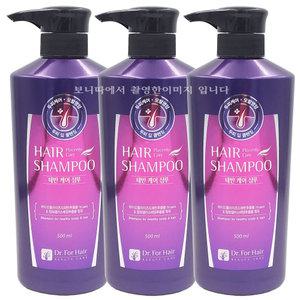 (3개)메디힐 닥터포헤어 태반 케어 샴푸 500ml