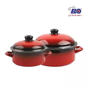 ELO 빨강법랑 2종 일반형 18cm+24cm