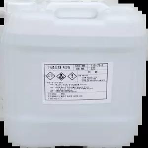 가성소다 4.5% 20kg NaOH 수산화나트륨 액상 기름때제거 찌든때제거 하수구막힘 표백제