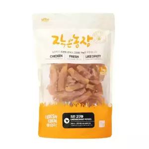 작은농장 치킨고구마 강아지 1kg 대용량 사사미 간식