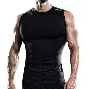 닥터스킨 컴프레션 슬리브리스 타이츠 셔츠/슬림핏/스판/남자민소매티/쾌적한/운동선수/시합/경기