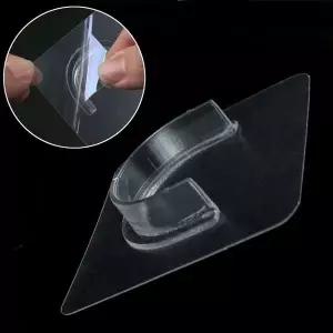 고품질 투명 무타공 브라켓 봉 홀더 점착식옷장브라켓 (WFGU5JJ)