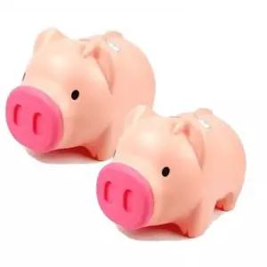 입학선물 색상랜덤 귀여운 중형 돼지저금통 2P 팬시 (WFGU4O6)