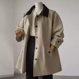 (안나앤플러스) 로렌스 하프 트렌치[자켓DQV100] 빅사이즈