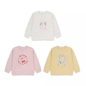 [롯데백화점]탑텐키즈 여아) 라이트 테리 전사 그래픽 스웨트셔츠 MKF1TR2101