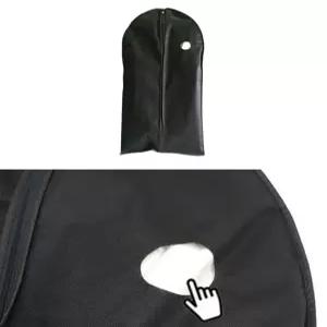 긴옷보관용 블랙부직포 투명창 롱코트커버 겨울옷커버비닐 대형