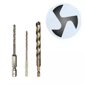 HSS 드릴비트 M 특수형상 1PCS 3날 코발트 육각 정확 (WFH0VGN)