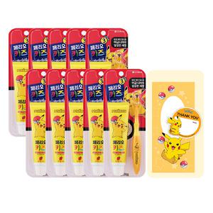 페리오 키즈 답례품세트 치약칫솔, 피카츄, 10개