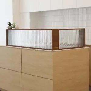 아일랜드 주방파티션 1000 모루강화유리 인테리어 공간분리 식탁 가림막 테이블 칸막이