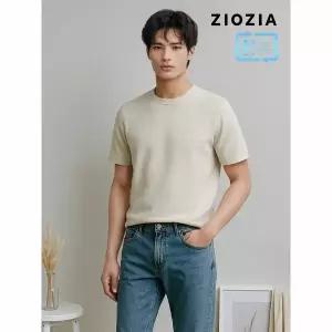 [하프클럽/지오지아]쿨 베이직 크루넥 반팔 니트 (ABD2ER1104)