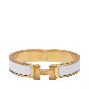 [중고명품] 화이트 로즈 골드 클릭아슈 PM 팔찌