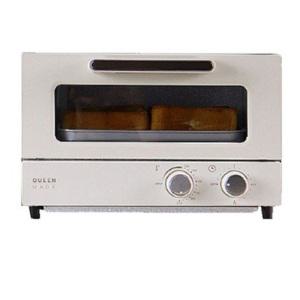 퀸메이드 홈쿠킹 투명 강화 유리창 반자동 그릴선반 전기오븐_아이보리 대용량 12L