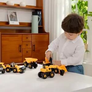 공구놀이중장비 자동차 6종 세트 레미콘 포크레인 덤프트럭 아기 장난감